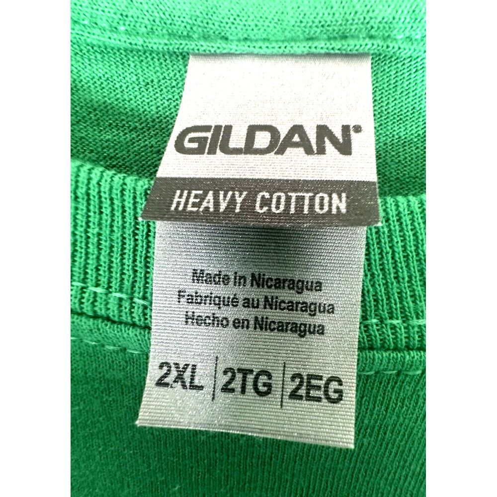 Christmas T Shirt 2XL Unisex Green Gildan Heavy Cotton Christmas Vacation Movie - Picture 3 of 8